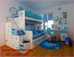 Tempat Tidur Tingkat Doraemon Kamar Set Anak