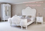 Tempat Tidur Set Putih Elegan Klasik Syahrini