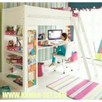 Tempat Tidur Loft Bed Minimalis Anak Perempuan