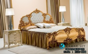Set Tempat Tidur Gold Beutifull Design
