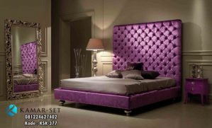 Tempat Tidur Elegan Minimalis Klasik Purple