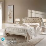 Model Tempat Tidur Gold Putih Klasik Ukir Mewah