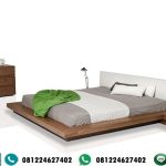 Tempat Tidur Kayu Jati Minimalis Modern Elegan King Bed